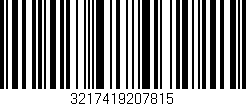 Código de barras (EAN, GTIN, SKU, ISBN): '3217419207815'