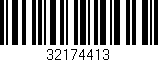 Código de barras (EAN, GTIN, SKU, ISBN): '32174413'