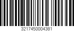 Código de barras (EAN, GTIN, SKU, ISBN): '3217450004381'