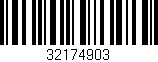 Código de barras (EAN, GTIN, SKU, ISBN): '32174903'