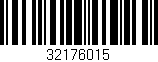 Código de barras (EAN, GTIN, SKU, ISBN): '32176015'