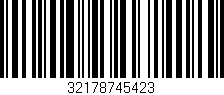 Código de barras (EAN, GTIN, SKU, ISBN): '32178745423'