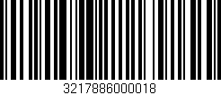Código de barras (EAN, GTIN, SKU, ISBN): '3217886000018'