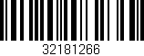 Código de barras (EAN, GTIN, SKU, ISBN): '32181266'