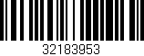 Código de barras (EAN, GTIN, SKU, ISBN): '32183953'