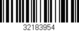 Código de barras (EAN, GTIN, SKU, ISBN): '32183954'