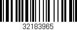Código de barras (EAN, GTIN, SKU, ISBN): '32183965'