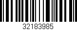 Código de barras (EAN, GTIN, SKU, ISBN): '32183985'