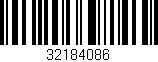 Código de barras (EAN, GTIN, SKU, ISBN): '32184086'