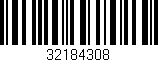 Código de barras (EAN, GTIN, SKU, ISBN): '32184308'