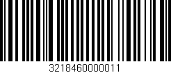 Código de barras (EAN, GTIN, SKU, ISBN): '3218460000011'