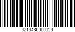 Código de barras (EAN, GTIN, SKU, ISBN): '3218460000028'