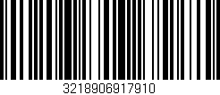 Código de barras (EAN, GTIN, SKU, ISBN): '3218906917910'