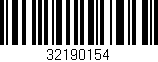 Código de barras (EAN, GTIN, SKU, ISBN): '32190154'