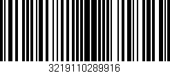 Código de barras (EAN, GTIN, SKU, ISBN): '3219110289916'