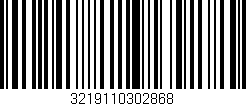 Código de barras (EAN, GTIN, SKU, ISBN): '3219110302868'