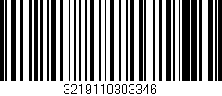 Código de barras (EAN, GTIN, SKU, ISBN): '3219110303346'