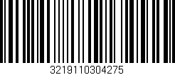 Código de barras (EAN, GTIN, SKU, ISBN): '3219110304275'