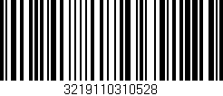 Código de barras (EAN, GTIN, SKU, ISBN): '3219110310528'