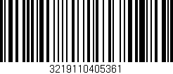 Código de barras (EAN, GTIN, SKU, ISBN): '3219110405361'