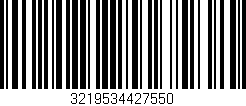 Código de barras (EAN, GTIN, SKU, ISBN): '3219534427550'