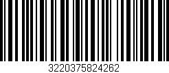 Código de barras (EAN, GTIN, SKU, ISBN): '3220375824262'