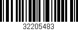 Código de barras (EAN, GTIN, SKU, ISBN): '32205483'