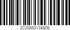 Código de barras (EAN, GTIN, SKU, ISBN): '3220660134809'