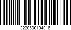 Código de barras (EAN, GTIN, SKU, ISBN): '3220660134816'