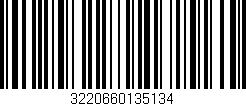 Código de barras (EAN, GTIN, SKU, ISBN): '3220660135134'