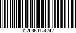 Código de barras (EAN, GTIN, SKU, ISBN): '3220660144242'