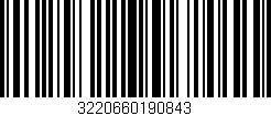 Código de barras (EAN, GTIN, SKU, ISBN): '3220660190843'