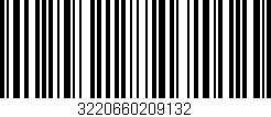 Código de barras (EAN, GTIN, SKU, ISBN): '3220660209132'