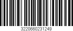 Código de barras (EAN, GTIN, SKU, ISBN): '3220660231249'
