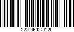 Código de barras (EAN, GTIN, SKU, ISBN): '3220660249220'