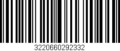 Código de barras (EAN, GTIN, SKU, ISBN): '3220660292332'