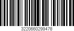Código de barras (EAN, GTIN, SKU, ISBN): '3220660299478'