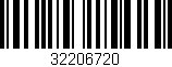 Código de barras (EAN, GTIN, SKU, ISBN): '32206720'