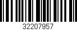 Código de barras (EAN, GTIN, SKU, ISBN): '32207957'