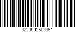 Código de barras (EAN, GTIN, SKU, ISBN): '3220902503851'
