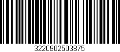 Código de barras (EAN, GTIN, SKU, ISBN): '3220902503875'