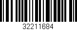 Código de barras (EAN, GTIN, SKU, ISBN): '32211684'