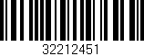 Código de barras (EAN, GTIN, SKU, ISBN): '32212451'