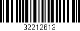 Código de barras (EAN, GTIN, SKU, ISBN): '32212613'