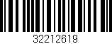 Código de barras (EAN, GTIN, SKU, ISBN): '32212619'