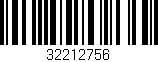Código de barras (EAN, GTIN, SKU, ISBN): '32212756'