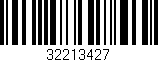 Código de barras (EAN, GTIN, SKU, ISBN): '32213427'