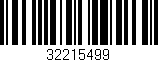 Código de barras (EAN, GTIN, SKU, ISBN): '32215499'