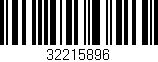 Código de barras (EAN, GTIN, SKU, ISBN): '32215896'