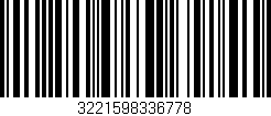Código de barras (EAN, GTIN, SKU, ISBN): '3221598336778'
